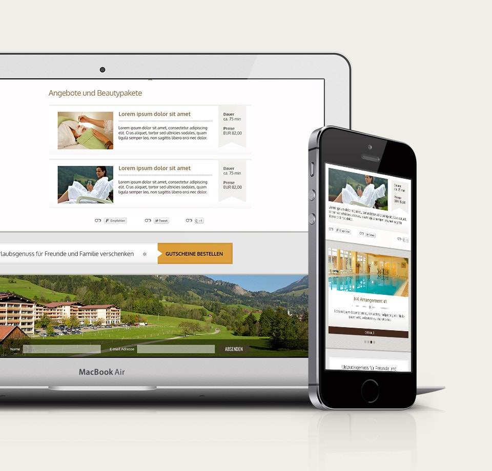 Webdesign Hotel Allgäu