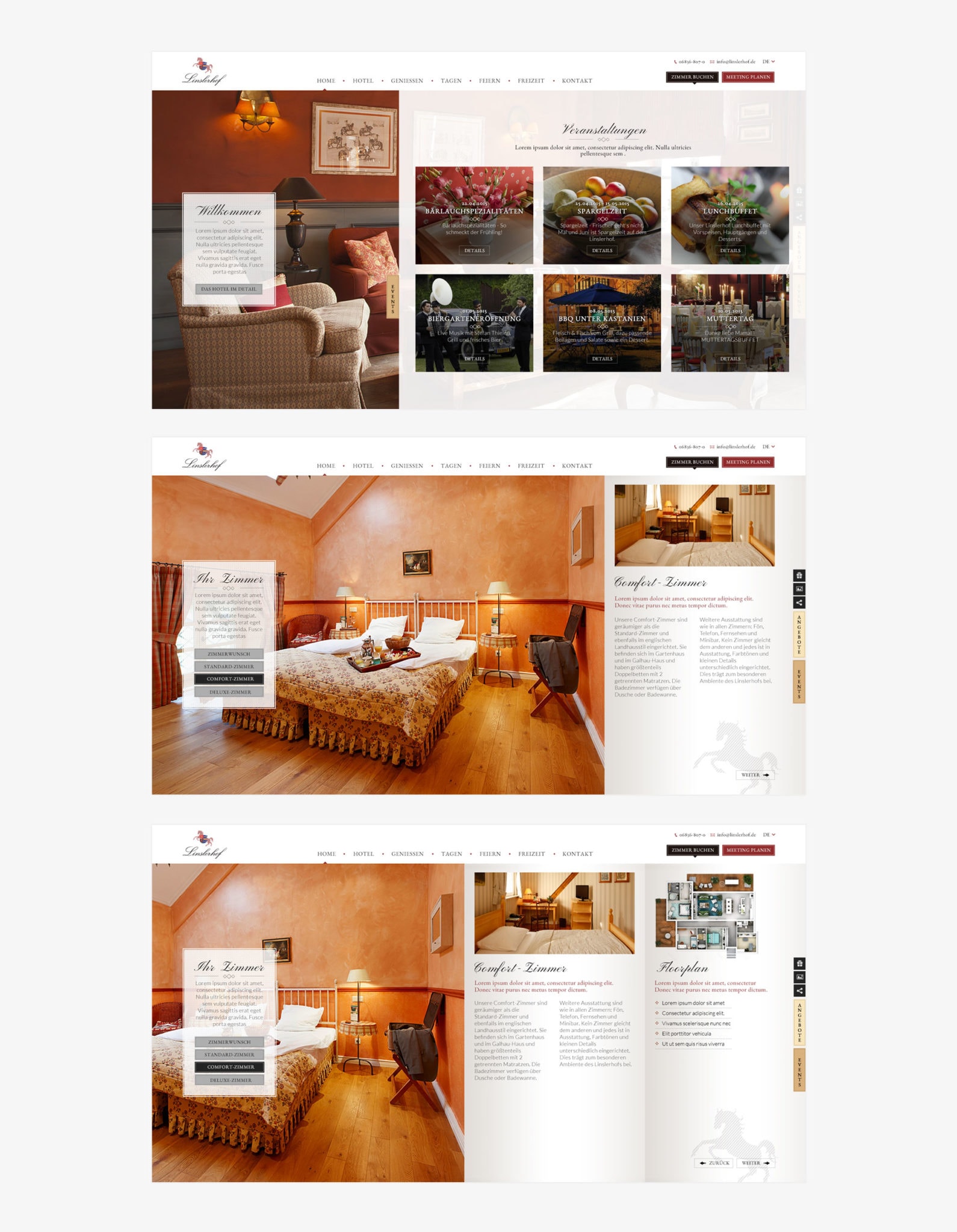 Webdesign für Hotel in Süddeutschland