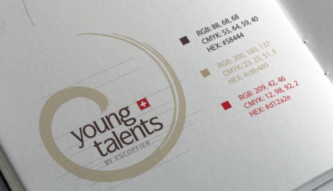 Corporate Identity für Young Talent by Escoffier