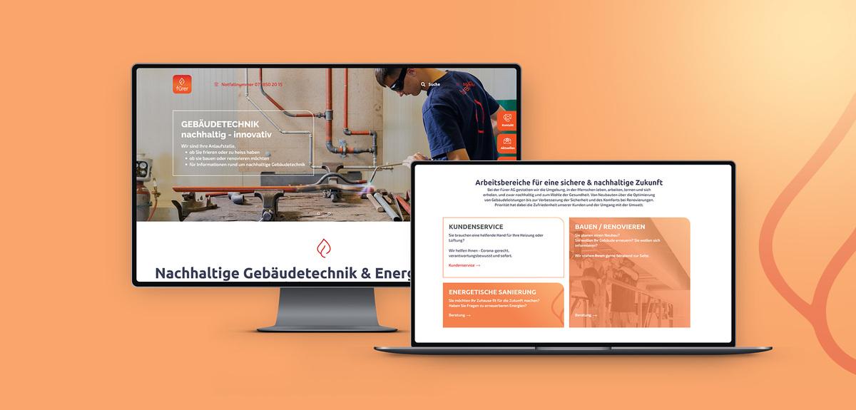 Firmenwebsite erstellen für Schweizer Unternehmen in Gebäudetechnik